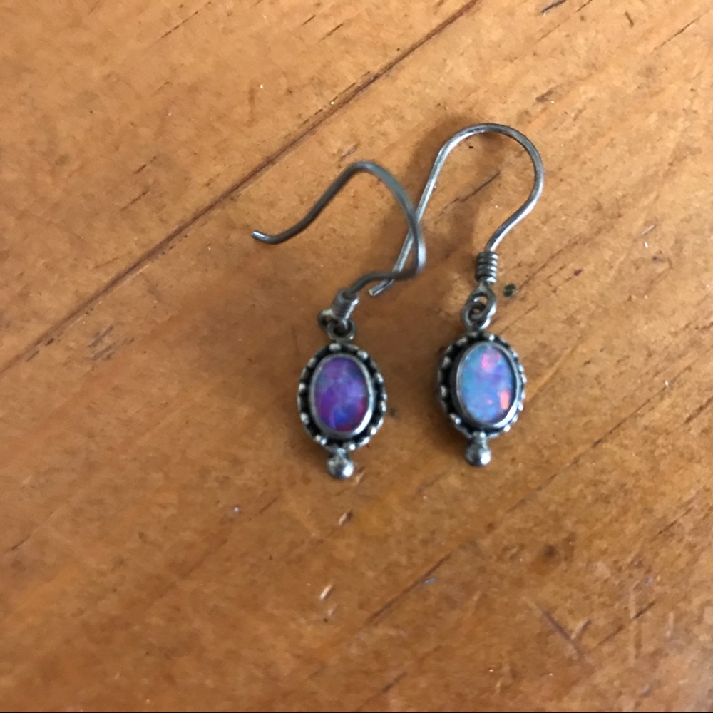 Opal earrings